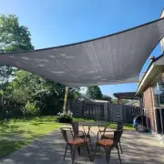 Sun Shade Sail 12' x 16' Rectangle Canopy Sail Shade 1 2' x 1 6' Dark Grey