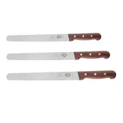 [Victorinox] Round Wavy Edge Slicing Knife (Rosewood) - 25cm