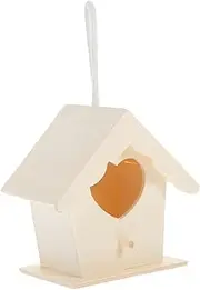 YARNOW Creative Wooden Bird Nest Decor Simulated Bird Nest for Home Gardening Decoration Adorable Birdhouse Model Unique Desktop Art Craft for Weddings and Parties