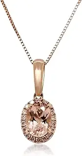 [Gin & Grace] Gin and Grace 10K White Gold Mozambique Genuine Tanzanite Pendant with Diamonds for women | Ethically, authentically & organically sourced (Oval-Cut) shaped Tanzanite hand-crafted jewelry for her