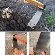 Garden Carbon Steel Hoe Weeding Tool Sturdy Garden Tool Hand Shovel Weed Puller