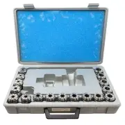 17 Pcs. GS Sowa ER 32 Inch/Fraction Steel Sealed Coolant CNC Collet Set-2000 PSI