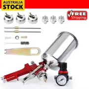 1.4/1.7/2.5mm Nozzles HVLP Air Feed Spray Gun Kit Car Paint Primer Clearcoat NEW