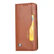 For Xiaomi Redmi Note8 Pro Knead Skin Texture Horizontal Flip Leather Case with Photo Frame & Holder & Card Slots & Wallet(Brown)