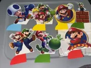 7pc Mario Luigi Toshiba Peach Toad Party Honeycomb Table Decorations