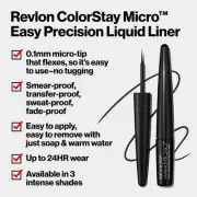REVLON ColorStay Micro Easy Precision Liquid Liner, 303 But First, Wine (Pack...