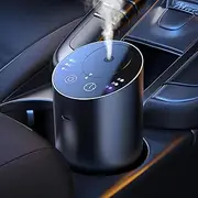 Waterless Car Diffuser, Scent Diffuser for Essential Oils, Smart Car Air Freshener, Wireless and Rechargeable with Large Battery Sentiment Diffuser for Car Home and Office (Gray)