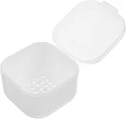 DRESSOOS Plastic Nail Tool Cleaner Box Reusable Soaking Tray for Manicure Nail Art Tools