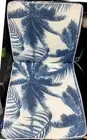 Marquee Palm Tree Mid Back Outdoor Cushion - Blue/Foldable Chair Cushion