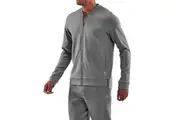 Skins Series-3 MenS Warm Up Top Charcoal Running Activewear