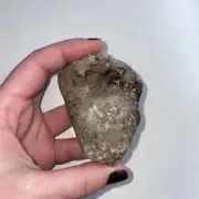 Natural Elestial Smoky Quartz Crystal Cluster