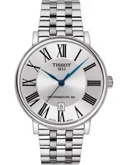 [Tissot] Carson Premium Powermatic 80 T1224071103300 Automatic Watch in Silver