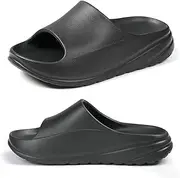[Hofeny] Mens/Womens Sandals Recovery Non-slip Slides with Arch Support Comfy Soft Cloud Pillow Feeling Slippers