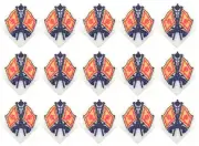 5 Sets Rip Stop Fabric Standard Dart Flights - Ships w/ Tracking - Scotland