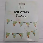 Bon Voyage Bunting Party Decoration Garland World Earth Globe 10 foot
