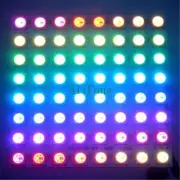 8x8 64 WS2812 LED Matrix LED 5050 RGB Full-Color Driver Black Board For Arduino