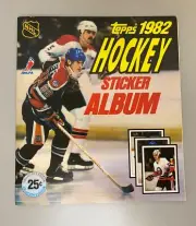 Topps 1982 Hockey Sticker Album Wayne Gretzky Unused