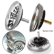 2X Kitchen Sink Drain Strainer Replacement Waste Plug Drainer Convenient Durable
