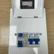 Live Electrical Mini Garage Unit IP40 4 Way c/w 63A 30mA RCD +B6A/B32A MCB