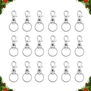 50pcs Keychain Key Snap Hooks Swivel Clasp Keychains Claw Clasps Lanyards