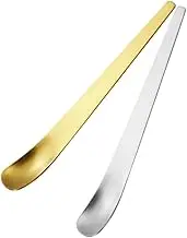 DOITOOL 2pcs Coffee Scoop Spoons Coffee Spoon Coffee Stirring Spoon Convenient Dessert Spoon Home Supply Coffee Supplies Tea Scoop Home Accessory Stainless Steel Thicken Small Spoon