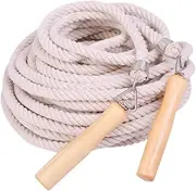 Frediuo Long Jump Rope for Training Nonslip Handles Flexible Skipping Rope Jumping Rope for Competition Indoor School Men Women