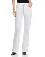 Frame The Arrow High Rise Straight Jeans in White