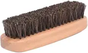 Ipetboom Shoe Brush with Horsehair Bristles and Hardwood Handle Professional Boot Shine Tool for Polishing and Buffing Burlywood Finish for Shoes
