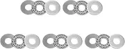 uxcell AXK1024 Thrust Needle Roller Bearings with Washers 10mm Bore 24mm OD 2mm Width 5pcs