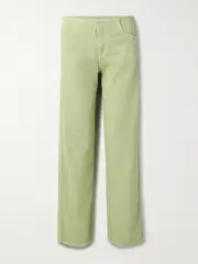[Christopher Esber] Christopher Esber - Mid-rise Straight-leg Jeans - Green - UK 14 UK 14 Green