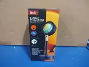 Itek Sunset Projector Lamp Rainbow Projector Lamp USB Table Light LED NEW