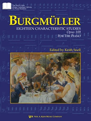 GP448 - BURGMULLER : EIGHTEEN CHARACTERISTIC STUDIES OPUS By Keith Snell **NEW**