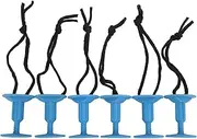 6Pcs Surfboard Leash Leg Rope Plug, Surf Board Leash Leg Rope Plug - Nylon Plastic Surf Leash Plug for Surfboard & -, Easy to Install