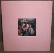 40 PGS Spbapr Pink Photo Album Linen Hardcover Magnetic Scrapbook Album 11x10.6