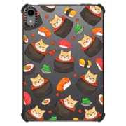 iPad mini (6th gen) iPad Impact Case Cute Shiba Inu in Salmon Gunkan with Sushi & Nigiri - Kawaii Dog Anime Puppy with Japanese Food