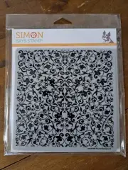 Simon Says Stamp Flourish Background 6" X 6" Stamp