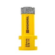 HIGHDRIL Diamond Core Drill Bit - 4/5"(20mm) with 5/8-11 Thread Dry Drilling ...