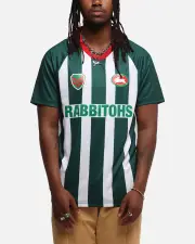 [BLEACHER ATHLETIC] Bleacher Athletic South Sydney Rabbitohs Nrl 1908 Collared T-shirt Official Team Colour - Size L L OTC