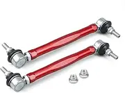 Xuanqingyi Store Front Adjustable Sway Bar End Link Set Compatible With B*W E46 323i 325i 328i 330i 1999-2006 Z4 E85 E86 2003-2008(Red)