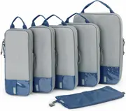 bagsmart Compression Packing Cubes for Suitcases, 6 Set/4 Set/2 Set Travel Essentials Organizer, Lightweight Luggage Suitcase Bags, Organizers as Accessories, Navy Blue, of, Modern