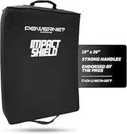 PowerNet Impact Shield, Heavy Duty Impact Pad for Contact Sports - Football, Basketball, Soccer, Rugby & Martial Arts Training Equipment, Durable Sports Pad with Multi-Handle Grips
