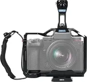 [SIRUI] Full Cage Kit with Top Handle for Panasonic LUMIX S5II/S5IIX, Arca-Swiss Compatible, with 1/4"-20 Thread Holes, ARRI 3/8"-16 Mounting Holes, Cold Shoe and NATO Rail