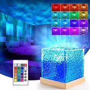 Northern Lights Lamp, Ocean Wave Projector Light, 16 Colors Lighting Ceiling Projector Galaxy Projector Mood Lighting, Galaxy Lights Projector Room, Night Light with Remote Control for Bedroom