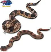 Rubber Snake, Fake Rattlesnake, Bird Repellent, Garden Prank, Life Size