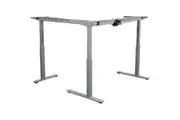 SUMMIT 2 SIT TO STAND RETURN Corner Desk Frame Only. Silver