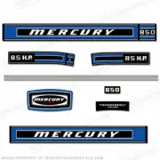 Fits Mercury 1974 85hp Outboard Engine Decals