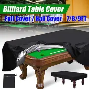 Outdoor Pool Snooker Billiard Table Cover Polyester Waterproof Dust Cap 7/8/9FT