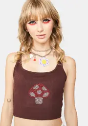 Cocoa Can You Believe Crop Tank