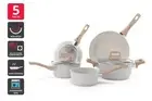 Ovela Granite 5 Piece Non-Stick Induction Cookware Set, Pan Sets, Kitchen