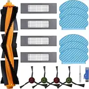 [Bibemorol] Replacement Parts for Ecovacs DEEBOT OZMO T8 AIVI T8 MAX T8 T9 N8 Pro N8+ N8 Pro Plus N7 T5 Robot Vacuum, Including Main Brush, Filter, Side Brush, Mop Cloth,HEPA Foam Filter